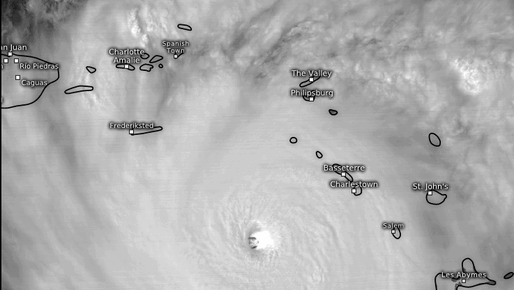 Hurricane satellite photo