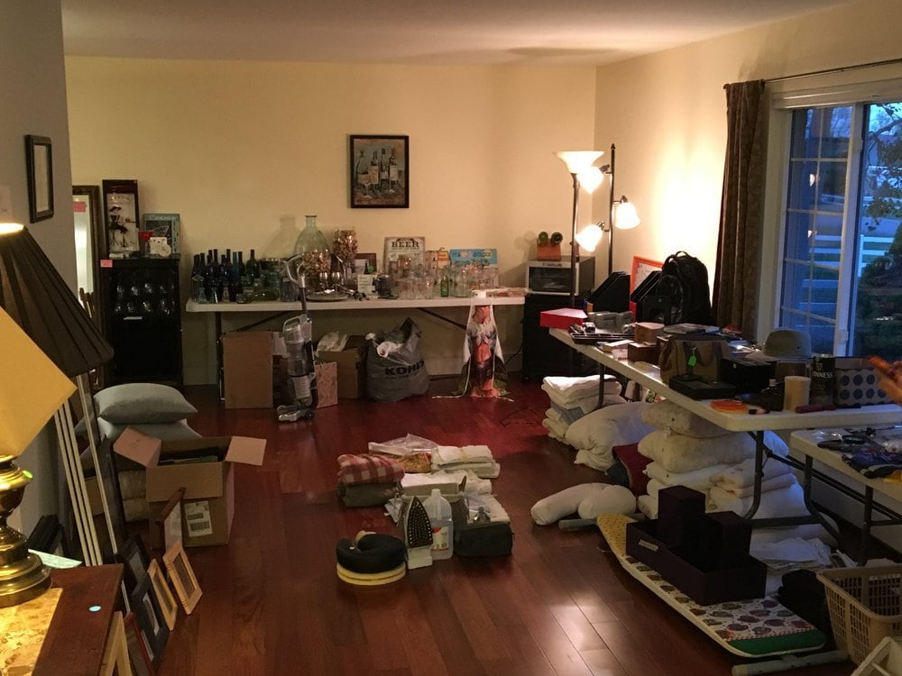 Living Room full of items for sale