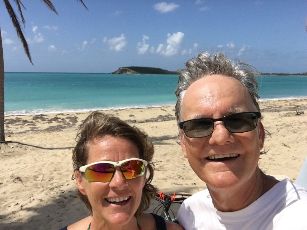 Norm and Deb at the beach