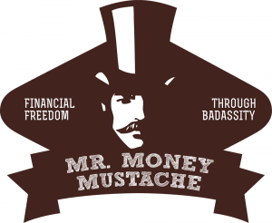 Graphic of a man in tophat with moustache - Mr. Money Moustache
